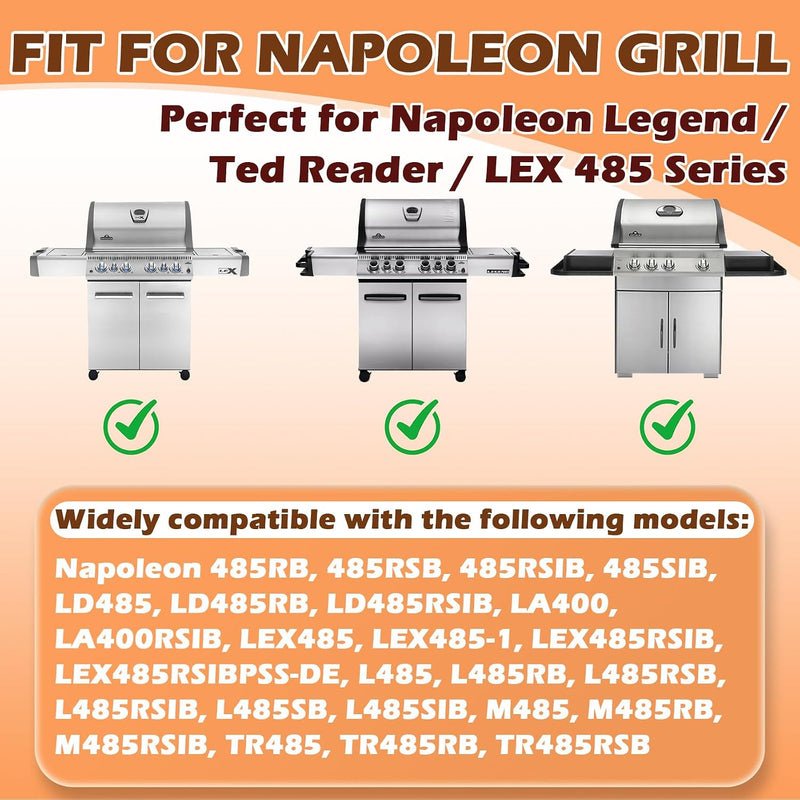 Grease Tray Replacement for Napoleon Legend LEX 485 485RSIB Series Grill Replacement Parts, Grill BBQ Drip Pan Tray for Napoleon N010-0501-M01 N010-0501-M05 Grill Grease Catcher Accessories