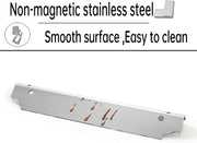 Stainless Steel Grill Heat Plate Shield Burner Cover Heat Tent Flame Tamer, BBQ Gas Grill Replacement Parts for Dyna-Glo 3 Burner Open Cart Propane DGC310CNP-D, DGC310BNP-D, 13 7/10 × 3 1/5”