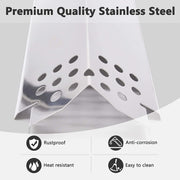 Grill Replacement Parts for Nexgrill 5 Burner 720-0888, 720-0888N, Nexgrill 4 Burner 720-0830H, Members Mark 720-0882D Grill, Stainless Steel Heat Plate Shields and Burner Tubes Replacement Kit.