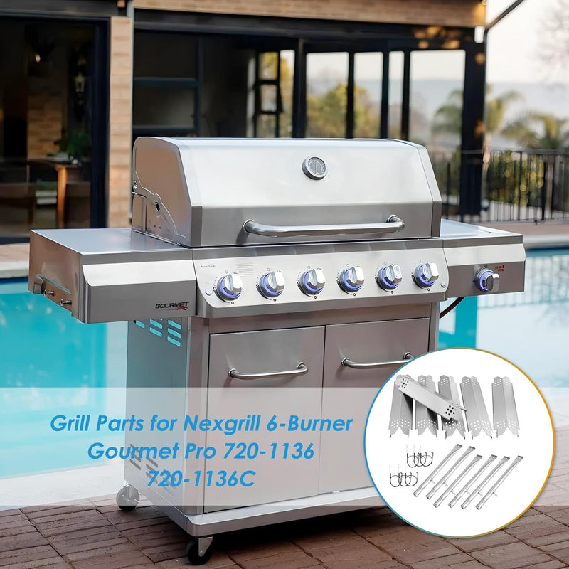 Grill Replacement Parts Kit for Nexgrill 6 Burner Grill 720-1136 720-1136C
