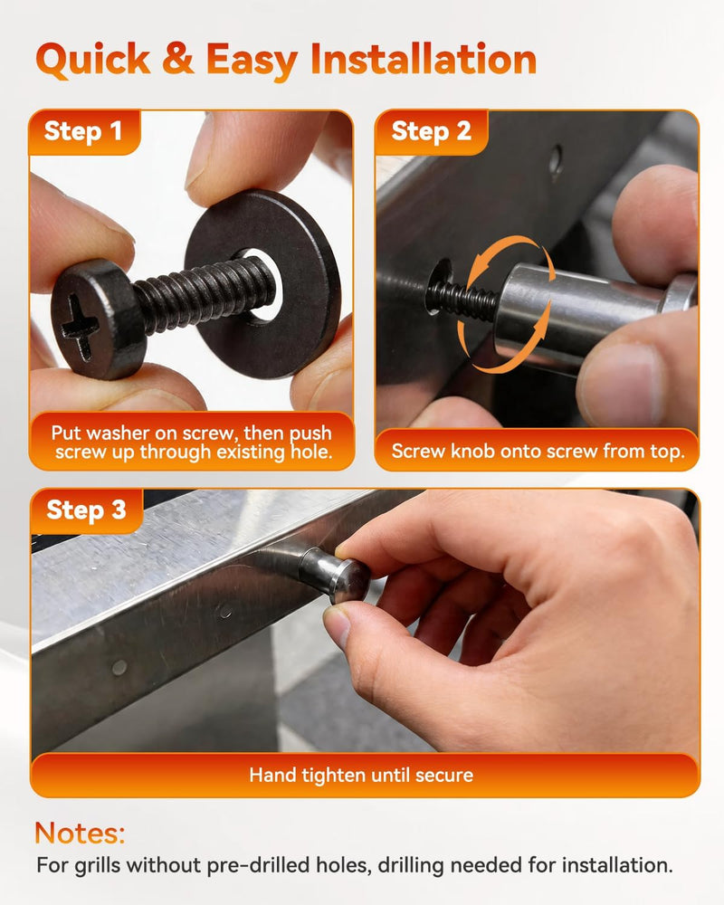 6-Pack Grill Tool Hooks for Charbroil 9466065W24 & 5667408R06