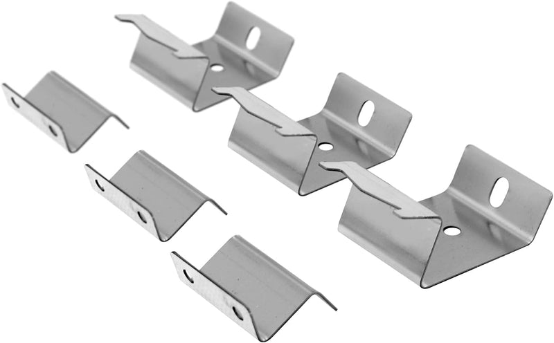 Grill Heat Plates Shield Flame Shield Brackets, Burner Hanger Brackets BBQ Gas Grill Replacement Parts Accessories with Screws for Chargriller 5050 Duo, 3001, 3008, 5050, 5072, 5650