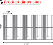 9MM 16517 Grill Grates Replacement for Bull Grill Replacement Parts, BBQ Bull Brahma 5 Burner 57568, 57569, 57568CE, 19” Lion Premium 40” 4 Burner L90000, 90000, 65073 Stainless Steel Grids