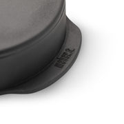 Weber Hamburger Press, for uniform burger patties, for preparing 200 & 120g patties, removable handle for easy storage, dishwasher safe - Black (6400) - Grill Parts America