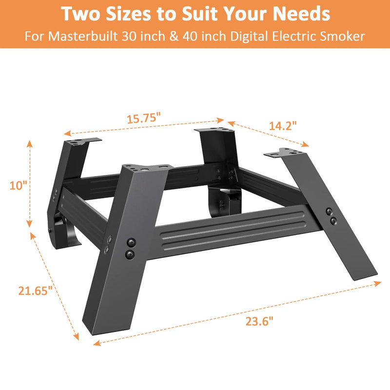 Digital Electric Smoker Stand for Masterbuilt 30 inch & 40 inch Digital Electric Smokers, Fits Masterbuilt MB20101114 MB20071117, MB2007042 Leg Extension Kit with Wheels Accessories - Grill Parts America