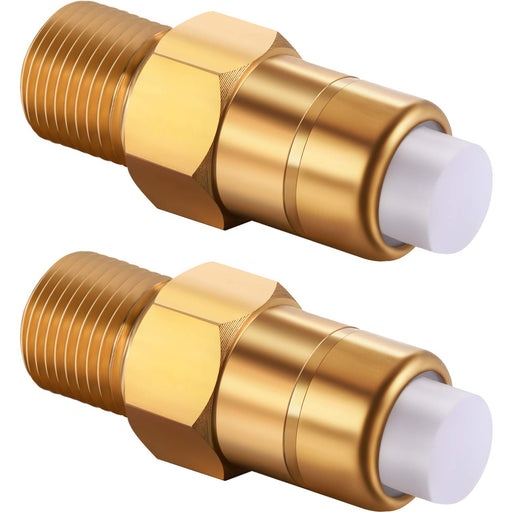 Hotop 2 Pieces 1/4 Inch Pressure Washers Replacement Thermal Release Valve, 678169004, Brass - Grill Parts America