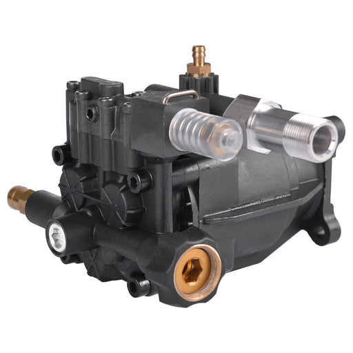 SurmountWay Horizontal Pressure Washer Pump, 3/4"Shaft Replacement Power Washer Pump with 3200PSI 2.5GPM, Black Galvanized Surface Power Washer Pump, Compatible with Honda, Homelite, Troybilt, Simpson - Grill Parts America