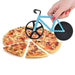 UpTuoLi Bicycle Pizza Cutter Wheel Non-Stick Dual Stainless Steel Cutting Wheels with Display Stand for Housewarming Kitchen Gadget - Grill Parts America