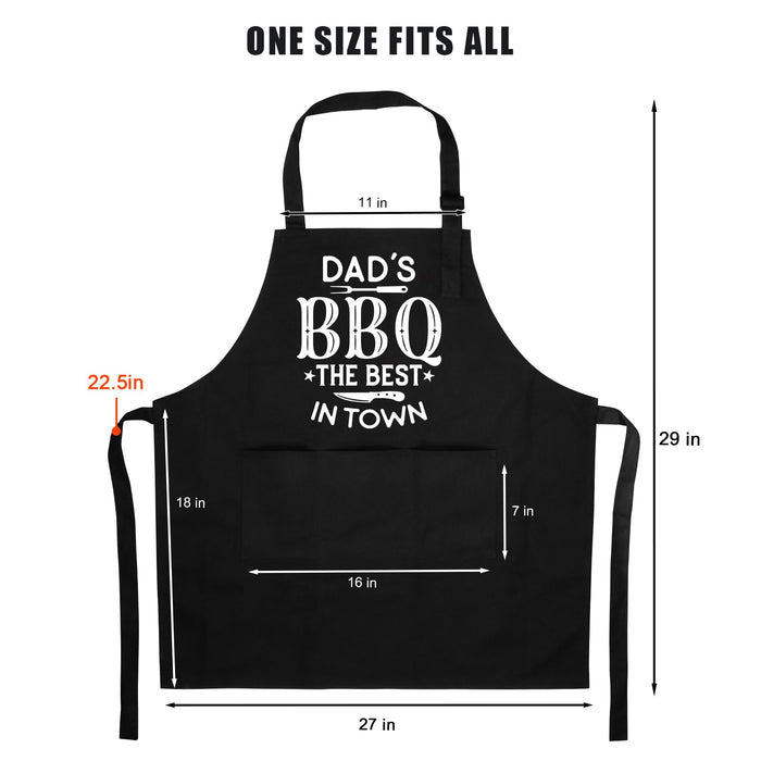 Fairy's Gift Funny Dad Apron, Grill Apron for Dad, BBQ Aprons for Men, Grilling Apron with 3 Pockets, Dad Grilling Gifts from Daughter Son - Fathers Day, Birthday, BBQ Gifts for Dad, Step Dad, Daddy - Grill Parts America