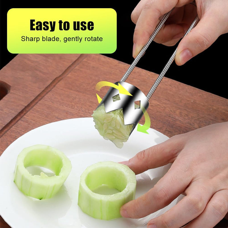 Red Bell Pepper Seed Corer, Apple Corer 304 Stainless Steel Fruit & Vegetable Corer, 2024 Upgraded Stainless Steel Fruite Corer Red Bell Peppers Cutter Pepper Seed Remover Tool (1Pcs) - Grill Parts America