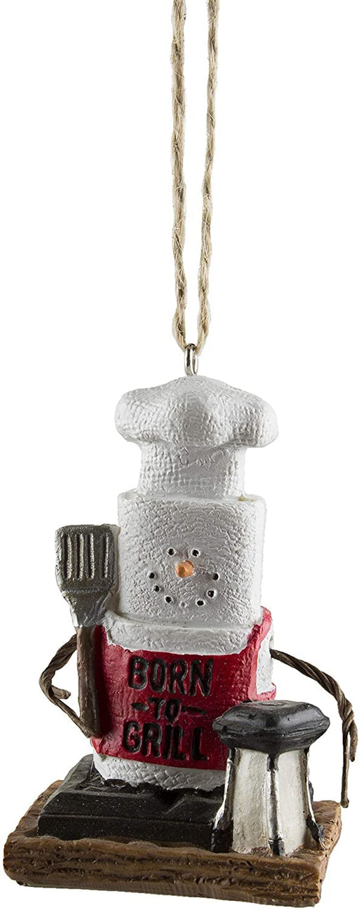 S'Mores Grilling Born to Grill Christmas/ Everyday Ornament - Grill Parts America