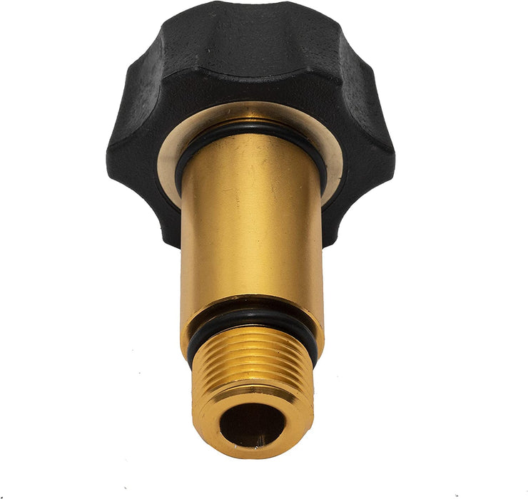 Simpson Cleaning 7110166 Water Inlet Fitting for OEM Technologies Axial Cam Pressure Washer Pumps, Gold - Grill Parts America