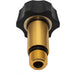 Simpson Cleaning 7110166 Water Inlet Fitting for OEM Technologies Axial Cam Pressure Washer Pumps, Gold - Grill Parts America