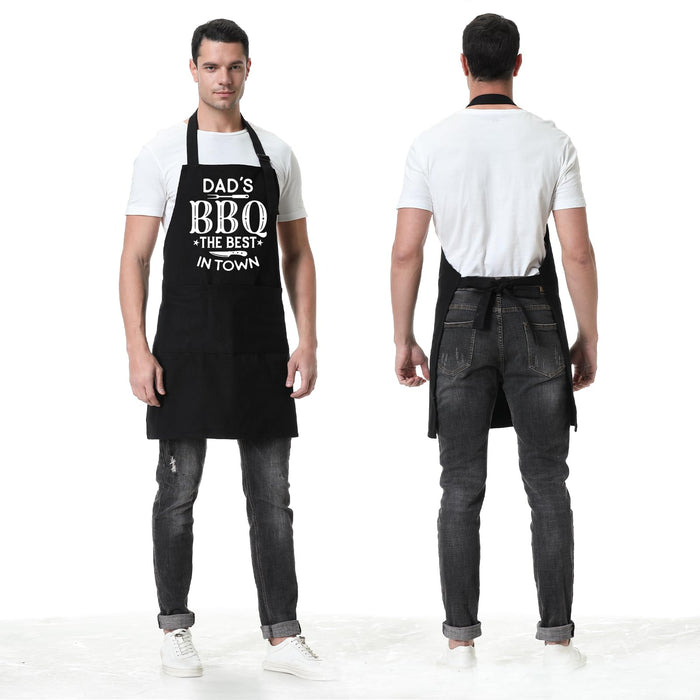 Fairy's Gift Funny Dad Apron, Grill Apron for Dad, BBQ Aprons for Men, Grilling Apron with 3 Pockets, Dad Grilling Gifts from Daughter Son - Fathers Day, Birthday, BBQ Gifts for Dad, Step Dad, Daddy - Grill Parts America