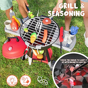 JOYIN 34 PCS Kitchen Toy Set, Toy BBQ Grill Set, Cooking Toy Set, Little Chef Play, Kids Grill Playset Interactive BBQ Toy Set for Kids, Christmas Birthday Gift for Boys Girls Kids - Grill Parts America