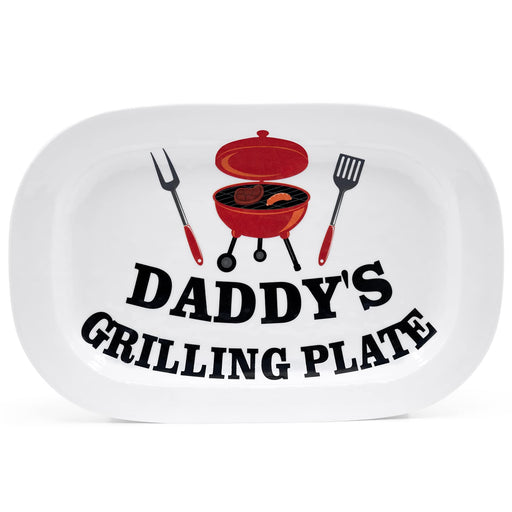 Nefelibata BBQ Daddy Grilling Platter Gift Father’s Day Barbecue Serving Tray Plate Dishes Birthday Valentine's Day Gift Ideas for Him Men Grandparent Dad Outdoor Indoor - Grill Parts America