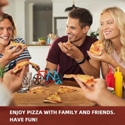 SCHVUBENR Bicycle Pizza Cutter Wheel - Gifts for Cyclists Men - Housewarming Christmas Gift - Bike Pizza Cutter - Funny Kitchen Gadget - Cool Men’s Gift - Stainless Steel Pizza Slicer(Black) - Grill Parts America