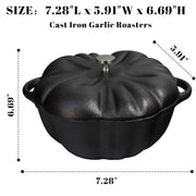 AOKDEER Garlic Roaster, Cast Iron Garlic Roaster for Kitchen Grill Oven, Dining Room, Indoor or Outdoor, BBQ Grill Garlic Tools, Garlic Baker for Picnic Camping Patio Backyard Cooking - Grill Parts America
