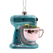 Glittery Stand Mixer Ornaments, 2 Assorted Designs, Christmas Decoration, Holiday Baking Theme, 4 Inches - Grill Parts America