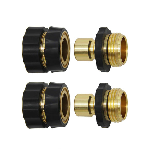 Twinkle Star 3/4 Inch Garden Hose Fitting Quick Connector Male and Female Set, 2 Set - Grill Parts America