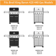 Zemibi Grill Parts Replacement for Broil King 9221-54 9221-64 9235-27 9635-87 Baron 320 Baron 340 Baron 420 Baron 440 Baron 490 Baron 540 Baron 590 Baron 590-S, Grill Heat Plates and Burner Tubes - Grill Parts America