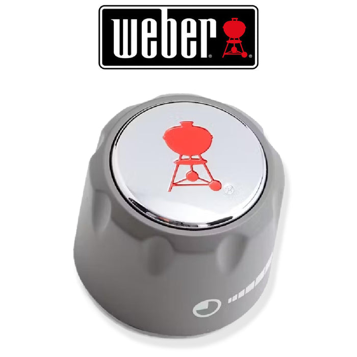 Weber Summit Series Gas Grill Infrared Red Burner Gas Control Knob 70378 1-7/8" - Grill Parts America