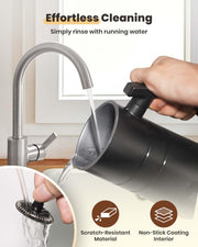 Electric Milk Frother, Latumab 4 in 1 Milk Steamer, 11.8oz/350ml Automatic Warm and Cold Foam Maker for Coffee, Latte, Cappuccino, Macchiato, Hot Chocolate, Ideal Gifts for Women, Girls - Grill Parts America