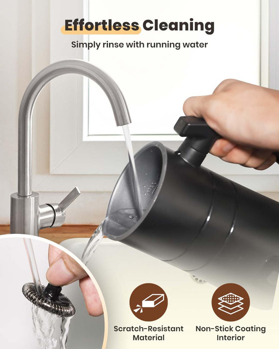 Electric Milk Frother, Latumab 4 in 1 Milk Steamer, 11.8oz/350ml Automatic Warm and Cold Foam Maker for Coffee, Latte, Cappuccino, Macchiato, Hot Chocolate, Ideal Gifts for Women, Girls - Grill Parts America