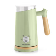 Starument Electric Milk Steamer & Frother - Automatic Foamer & Heater for Coffee Drinks - 4 Settings for Cold, Airy, Dense Foam & Warm Milk - Grill Parts America