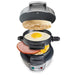 Hamilton Beach Breakfast Sandwich Maker with Egg Cooker Ring, Customize Ingredients, Perfect for English Muffins, Croissants, Mini Waffles, Perfect White Elephant Gifts, Silver (25475) - Grill Parts America