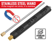 YAMATIC Pressure Washer Gun Wand with 3/8" Swivel Plug & M22-14mm Fitting, Stainless Steel Power Washer Lance Extension Replacement with 1/4" Quick Connect Outlet for Foam Cannon Car Wash, 4000 PSI - Grill Parts America