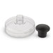 Weber Hamburger Press, for uniform burger patties, for preparing 200 & 120g patties, removable handle for easy storage, dishwasher safe - Black (6400) - Grill Parts America