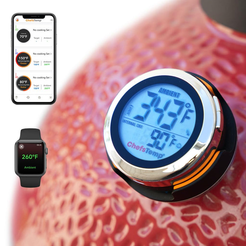 ProTemp S1 Patented Smart Grill Gauge Thermometer Hub Wi-Fi and Bluetooth for Weber Kamado Joe Grills Smoker Offset Upgrade Replacement Accessories (Universal Version, not for Big Green Egg) - Grill Parts America