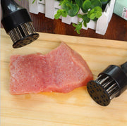 Meat Tenderizer Tool with Ultra Sharp Stainless Steel Needle Blades 2 Pack Meat Tenderizer Tool Profession Kitchen Gadgets Jacquard for Tenderizing and Cooking BBQ, Marinade, Steak, Beef, and Poultry - Grill Parts America