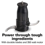 Hamilton Beach Electric Vegetable Chopper & Mini Food Processor, 3-Cup, 350 Watts, for Dicing, Mincing, and Puree, Black (72850) - Grill Parts America