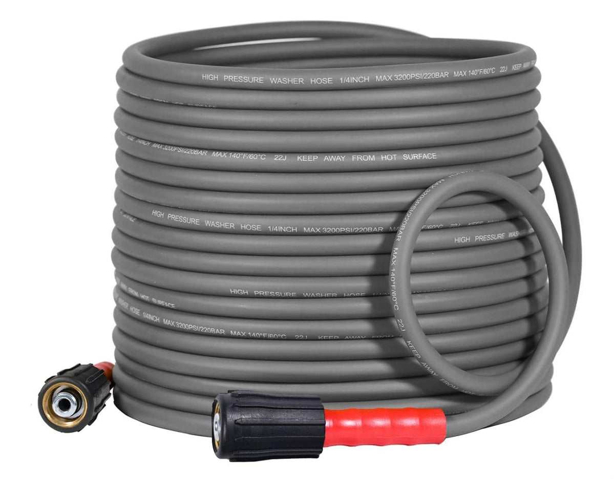 YAMATIC Super Flexible Pressure Washer Hose 50FT 1/4", Kink Resistant