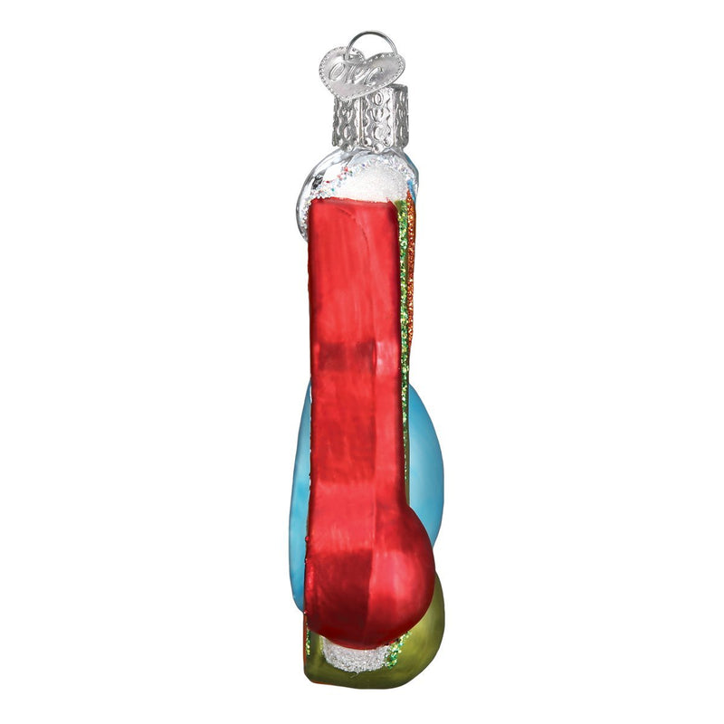 Old World Christmas Chef's Collection Glass Blown Ornaments for Christmas Tree Measuring Spoons, Model:32346 4.17 x 4.17 x 4.02 inches - Grill Parts America