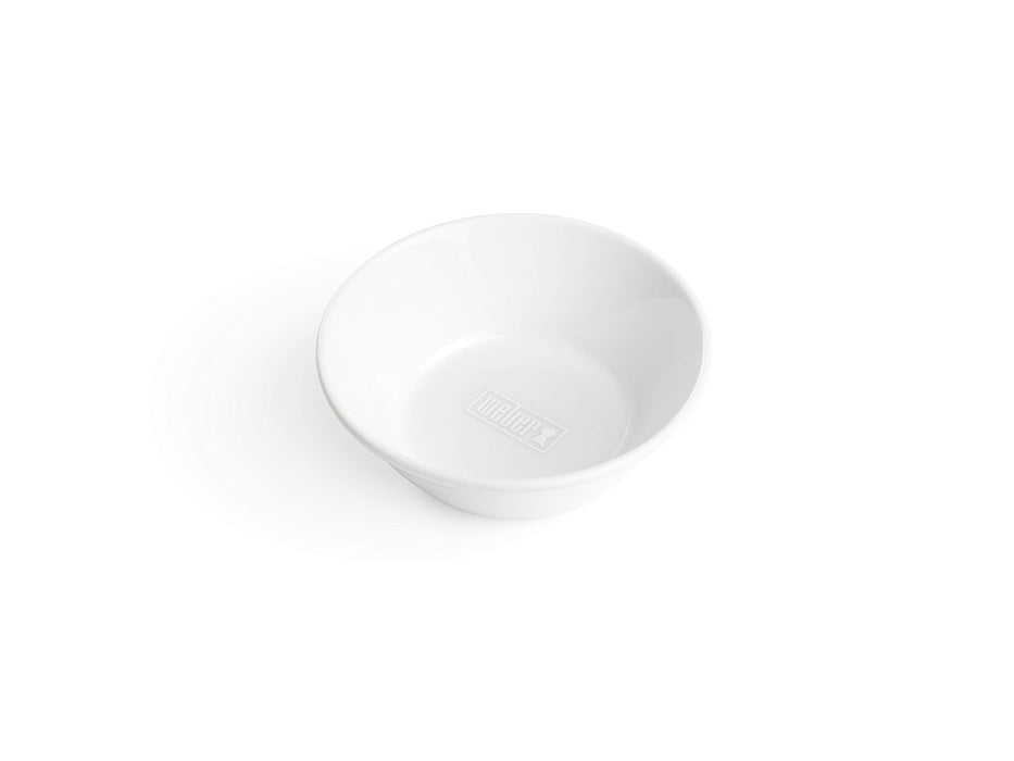 Weber Porcelain Bowl Set | Salad/Dipping Bowls Set Porcelain Dinnerware Barbecue Accessories | Set of 2, 14cm, White (17882) - Grill Parts America