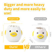 LuoCoCo Cute Egg Separator, Ceramics Vomiting Chicken Egg Yolk White Separator, Practical Household Small Egg Filter Splitter, Kitchen Gadget Baking Assistant Tool, Dishwasher Safe (Yellow) - Grill Parts America