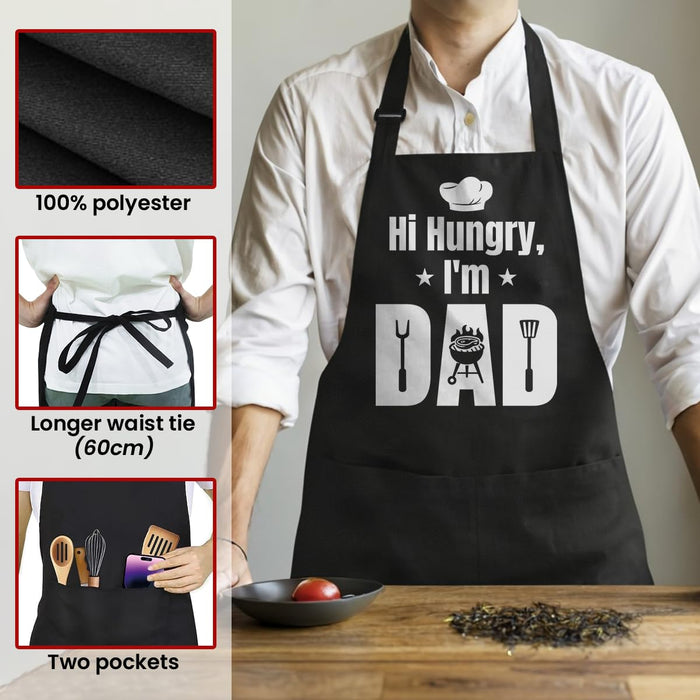 SANDJEST Funny Apron for Dad - Birthday Father’s Day Cooking Grilling Gifts for Mens - Grill Parts America