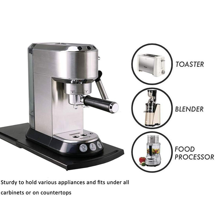 HauSun Handy Sliding tray Sliding Tray Mat for Coffee Maker,Kitchen Appliance Moving Caddy,Countertop Stoage for Air Fryer, Blender, Stand Mixer,Food Processors,2 Sets - Grill Parts America