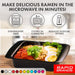 Rapid Ramen Cooker | Microwavable Cookware for Instant Ramen | BPA Free and Dishwasher Safe | Perfect for Dorm, Small Kitchen or Office | Black - Grill Parts America