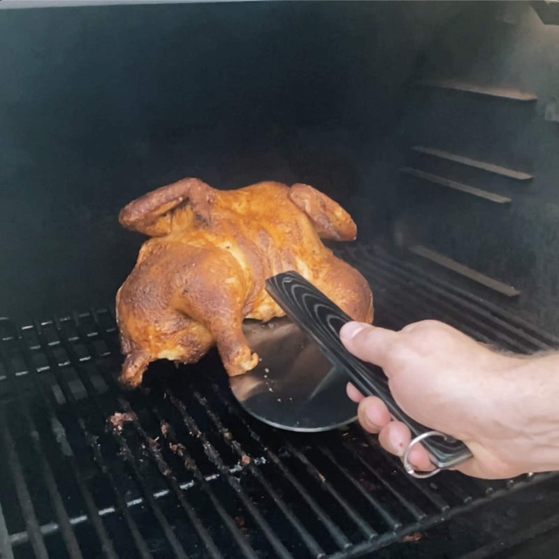 Spatula Hack by BBQ Hack, Heavy Duty Spatula Designed for Grilling Large Meats Such as Ribs, Offset Shape is Perfect BBQ Tool for Pressing Smash Burgers, Bacon, Steak, and More! - Grill Parts America