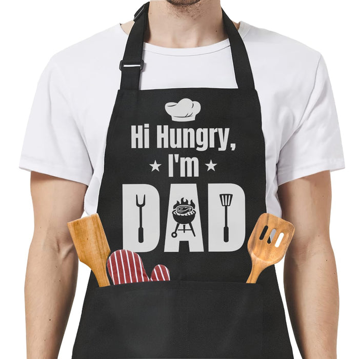 SANDJEST Funny Apron for Dad - Birthday Father’s Day Cooking Grilling Gifts for Mens - Grill Parts America