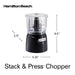 Hamilton Beach Electric Vegetable Chopper & Mini Food Processor, 3-Cup, 350 Watts, for Dicing, Mincing, and Puree, Black (72850) - Grill Parts America
