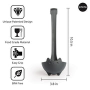 NEW!! Katie Cat Soup Ladle by OTOTO - Halloween Gifts Black Cat, Gothic Gifts, Gifts for Cat Lovers - Spooky Cat Gift, Cute Kitchen Accessories, Funny Kitchen Gadgets, Fun Gifts (Katie Cat, Black) - Grill Parts America