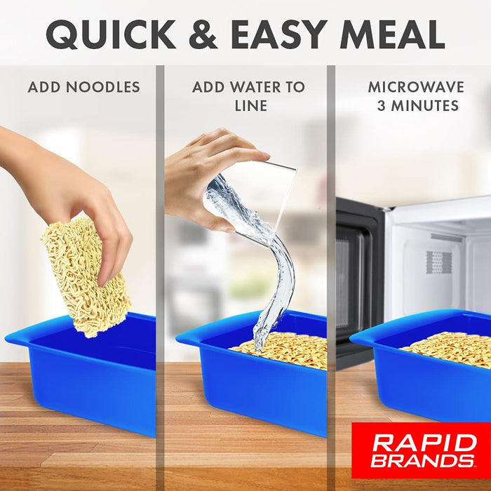 Rapid Ramen Cooker | Microwavable Cookware for Instant Ramen | BPA Free and Dishwasher Safe | Perfect for Dorm, Small Kitchen or Office | Black - Grill Parts America