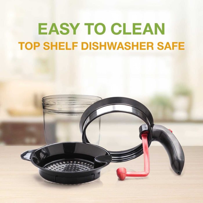 Fat Separator With Bottom Release, 4 Cup Gravy Separator for Cooking with Oil Strainer, Kitchen Gadgets Grease Separator Packaged with a 3-in-1 Multifunctional Peeler (Red) - Grill Parts America