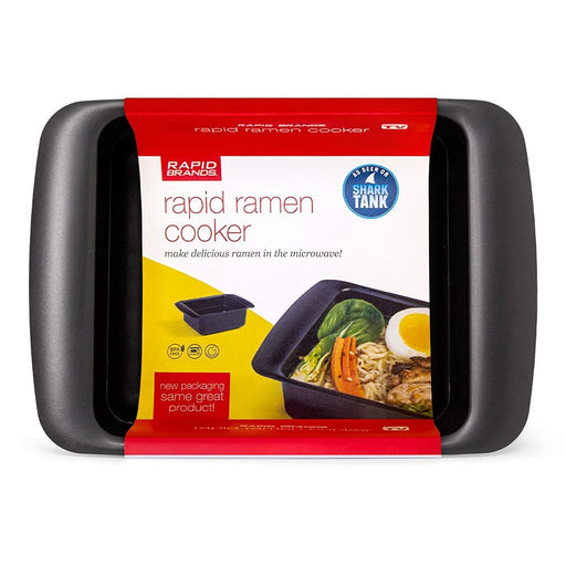 Rapid Ramen Cooker | Microwavable Cookware for Instant Ramen | BPA Free and Dishwasher Safe | Perfect for Dorm, Small Kitchen or Office | Black - Grill Parts America