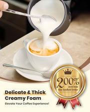 Electric Milk Frother, Latumab 4 in 1 Milk Steamer, 11.8oz/350ml Automatic Warm and Cold Foam Maker for Coffee, Latte, Cappuccino, Macchiato, Hot Chocolate, Ideal Gifts for Women, Girls - Grill Parts America